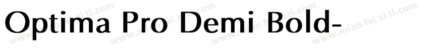 Optima Pro Demi Bold字体转换